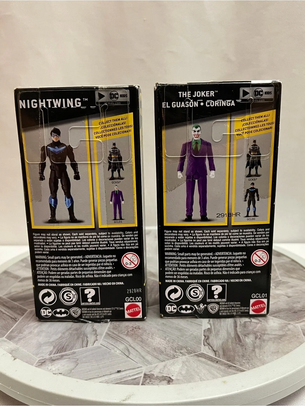 Mattel DC Batman 80 Years Nightwing & Joker Figures Lot of 2 New in Box